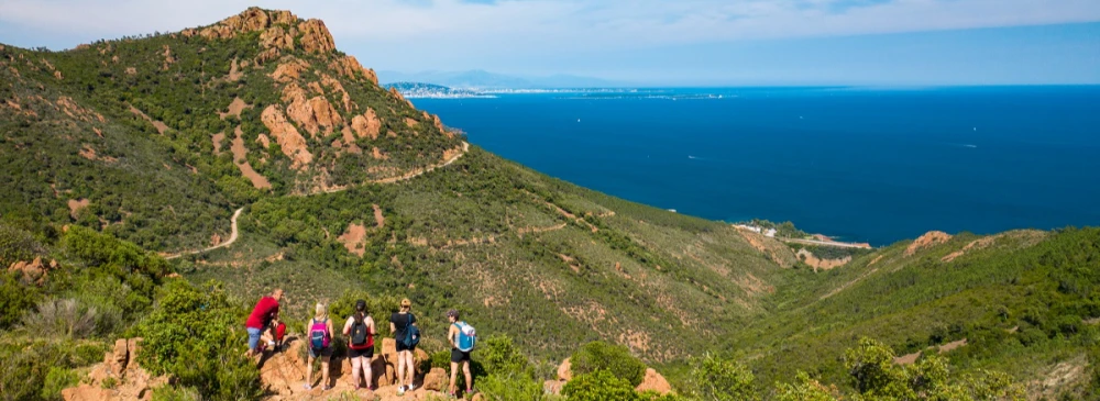 Randonnée vue mer Massif de l'Estérel, Agay