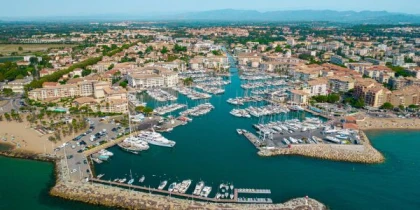 Vue aérienne Port Fréjus