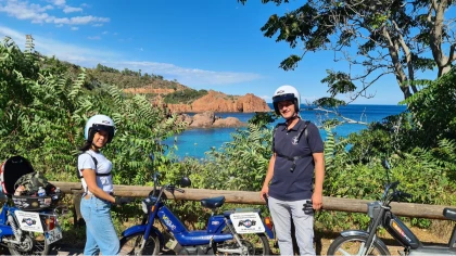 Balade mobylette à Saint Raphaël