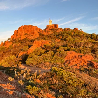 Sémaphore Saint-Raphaël lever de soleil