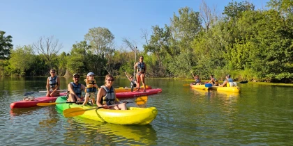 Location kayak rivière de l'Argens en famille Fréjus