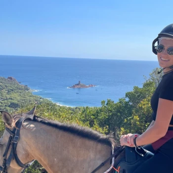 Horse riding on the French Riviera in the South of France