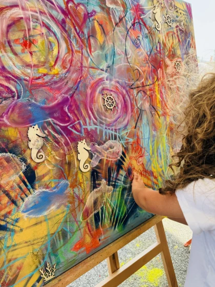 Animation: Participatory Live Painting - Expérience Côte d'Azur