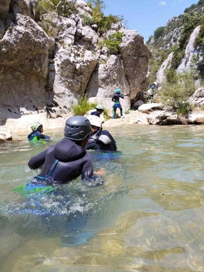 Artuby Canyon, beginner 1/2 day (+ 7 years) - Expérience Côte d'Azur