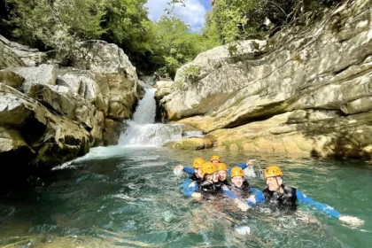Guided canyoning in the Gorges du Loup with jumps and natural slides - Expérience Côte d'Azur