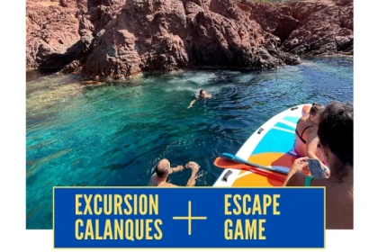 PROMO - FULL DISCOVERY Group Combo: Calanques tour on a giant paddle + treasure hunt - Expérience Côte d'Azur