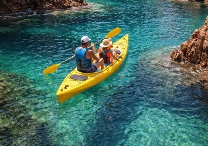 Two-person kayak on the bay of Agay - Expérience Côte d'Azur