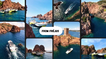Boat trip in the Esterel creeks - Departure from Fréjus - Expérience Côte d'Azur