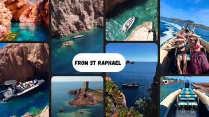 Les Calanques de l'Esterel - Departure Saint-Raphael - Semi rigid - Expérience Côte d'Azur