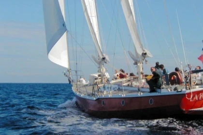 The sails of Saint-Tropez from La Brigante - Expérience Côte d'Azur