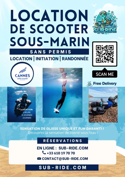 U1 underwater scooter day rental - Delivery included - Expérience Côte d'Azur