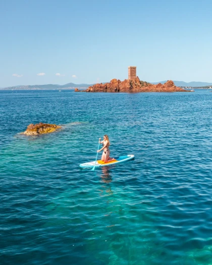 Paddle rental - In front of Ile d'or - Expérience Côte d'Azur
