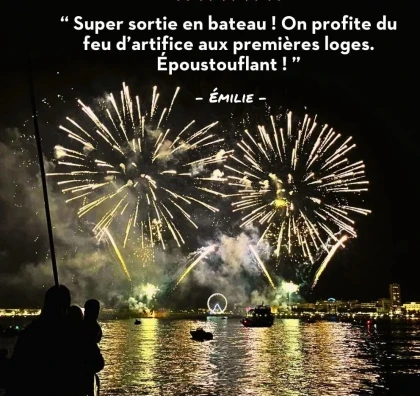 Private cruise & fireworks in Saint-Raphaël - Exclusive evening at sea - Expérience Côte d'Azur