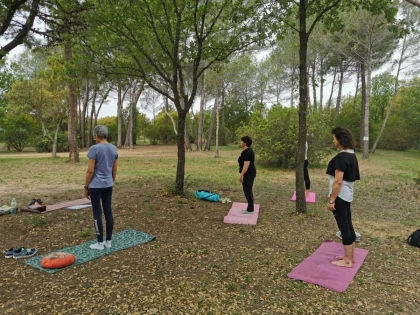 YOGA CONNECTE in the grounds of the Villa Aurelienne. - Expérience Côte d'Azur