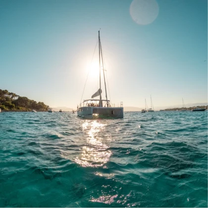 Boat trip to the Lerins Islands catamaran