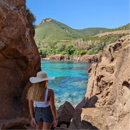 Maubois cove, Esterel coves in Saint Raphael