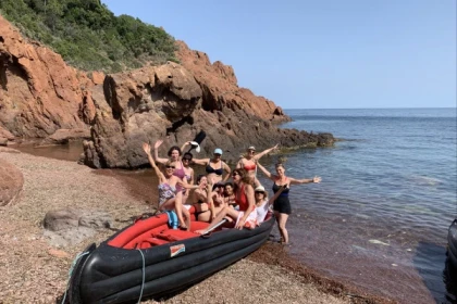 Giant pirogue rental AGAY ECA - Expérience Côte d'Azur