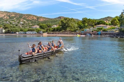 Giant pirogue rental AGAY ECA - Expérience Côte d'Azur