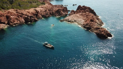 Les Calanques de l'Esterel - Departure Saint-Raphael - Semi rigid - Expérience Côte d'Azur
