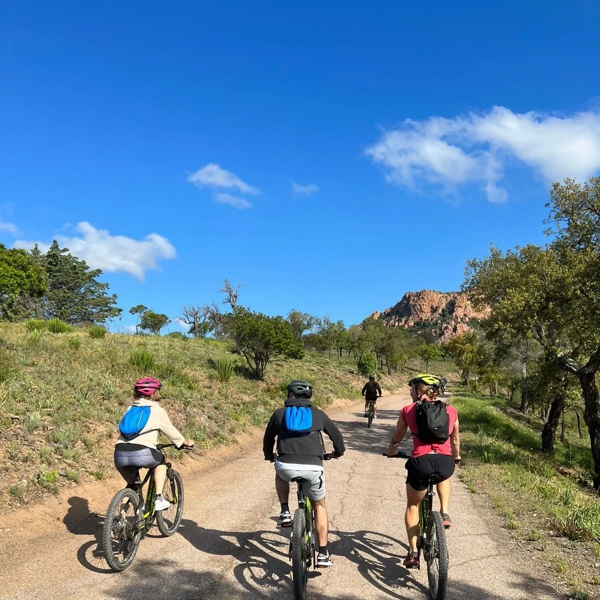 Electric mountain bike in the Esterel