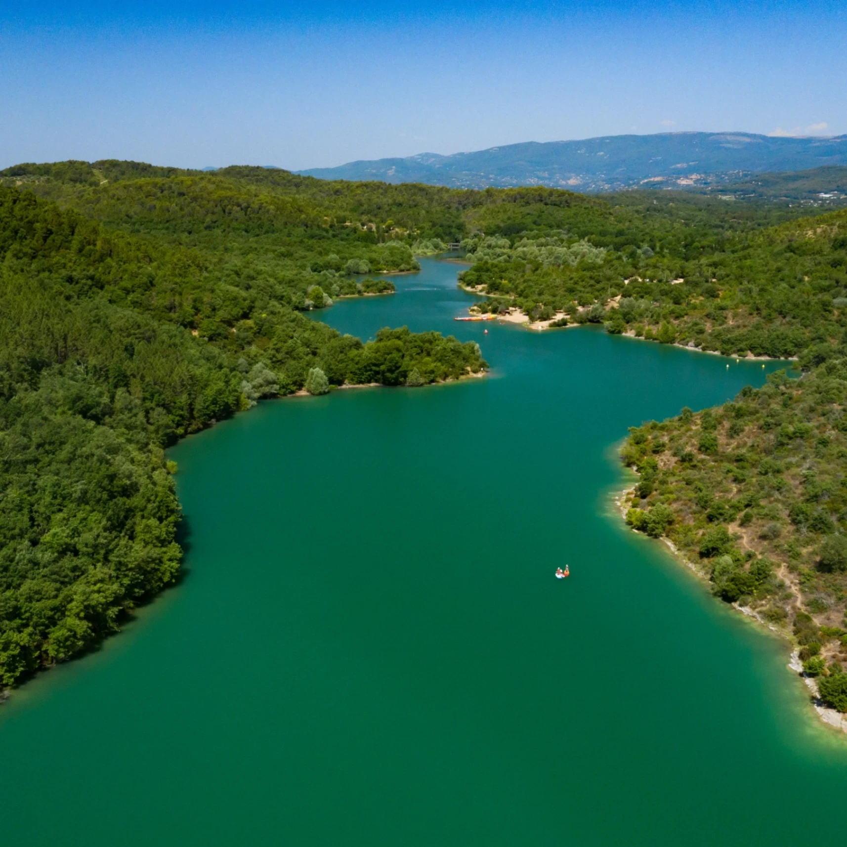Aquatic park Saint-Cassien lake