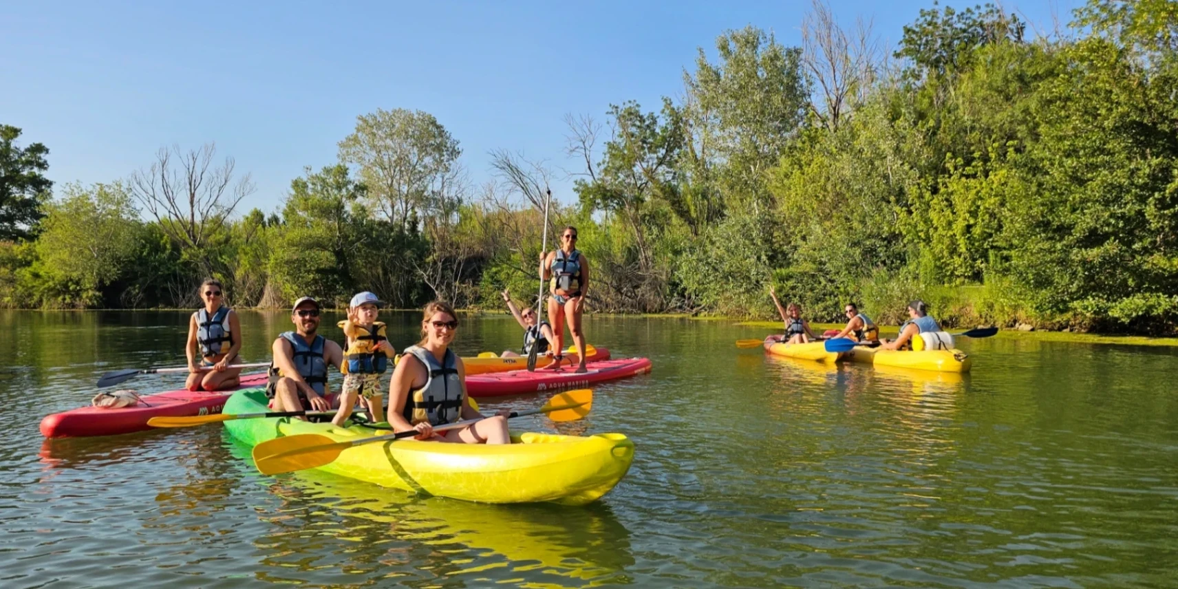 Kayak rental Argens River for family Fréjus