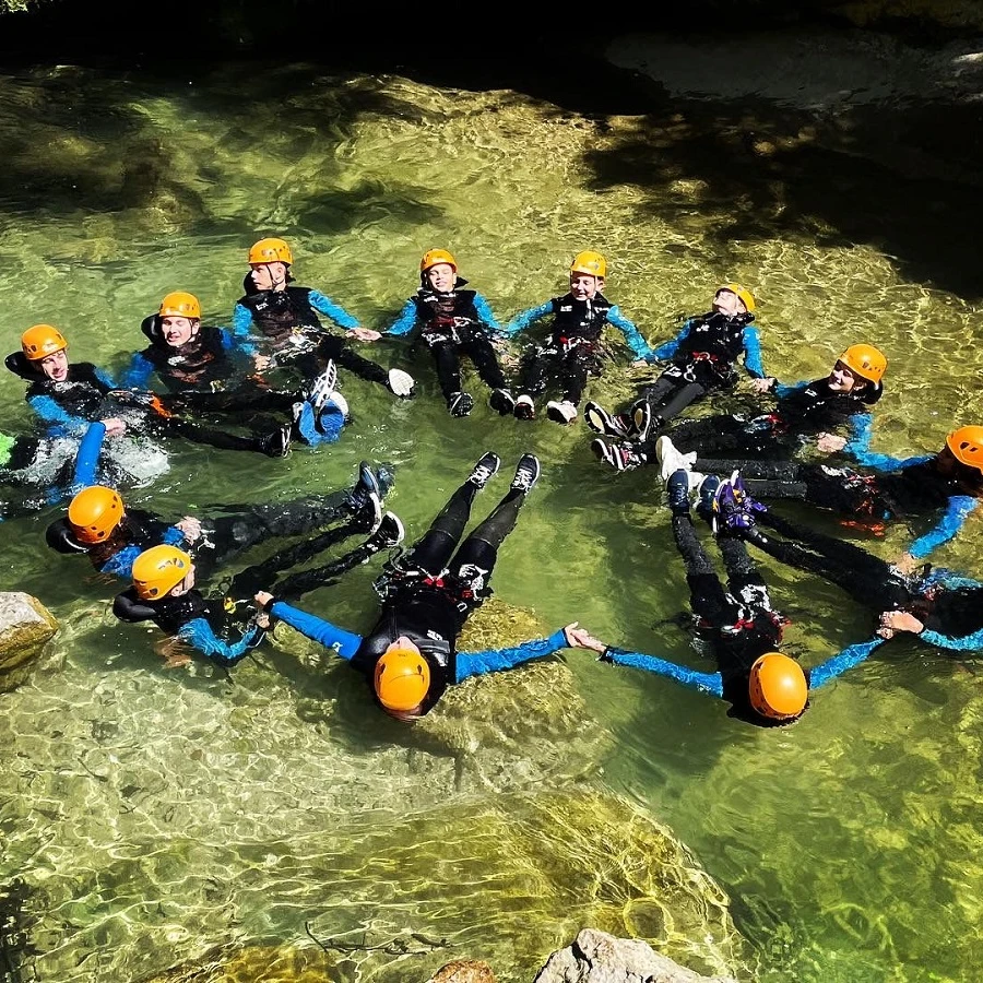 Group canyoning