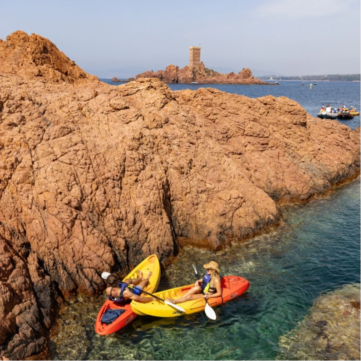 Kayak red rocks Dramont