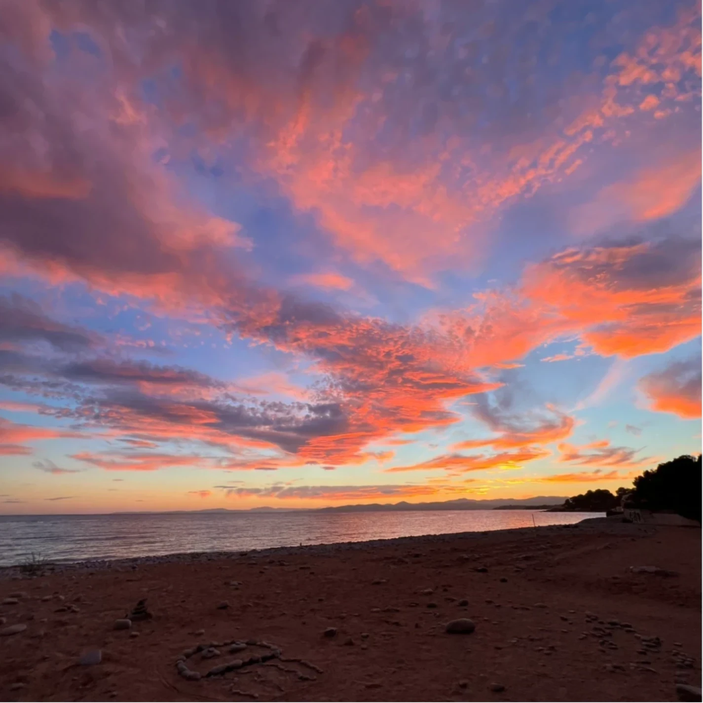 Sunset on the sea Plage du Debarquement