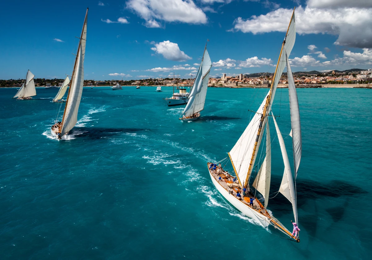 Maxi-catamaran day with lunch & Voiles d'Antibes regatta departing from Marina Baie des Anges - Expérience Côte d'Azur