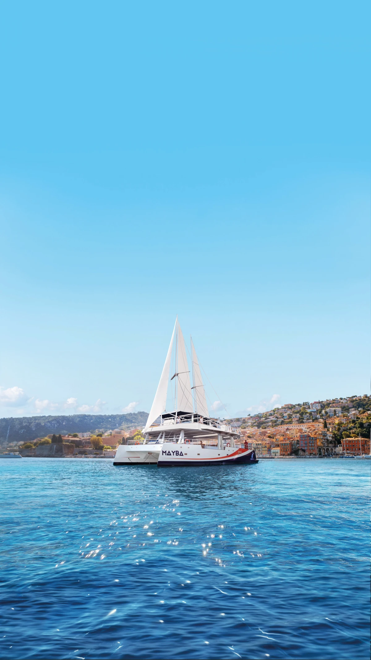 Sea outing in Nice: relaxing morning on a catamaran to Villefranche-sur-Mer - Expérience Côte d'Azur