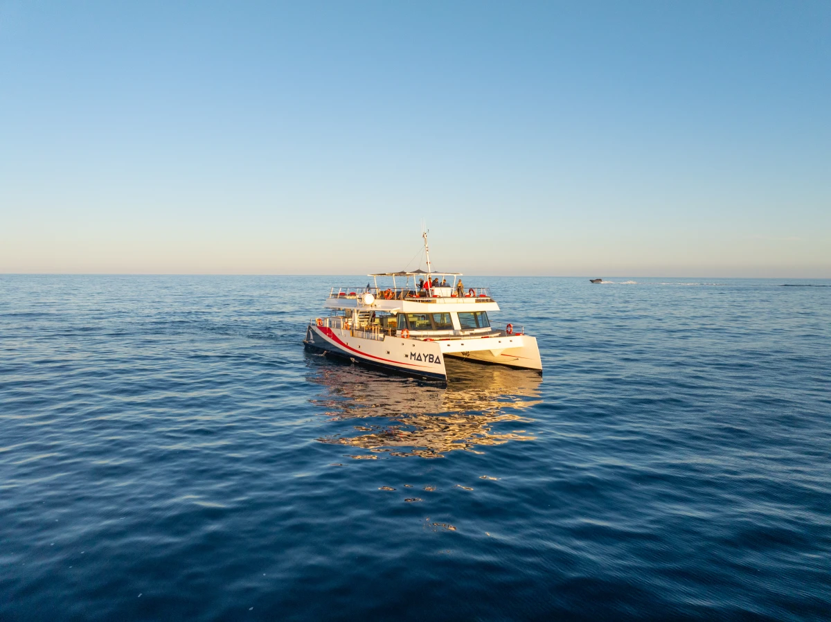 Sunset cruise on a catamaran departing from Nice - Villefranche-sur-Mer Bay - Expérience Côte d'Azur