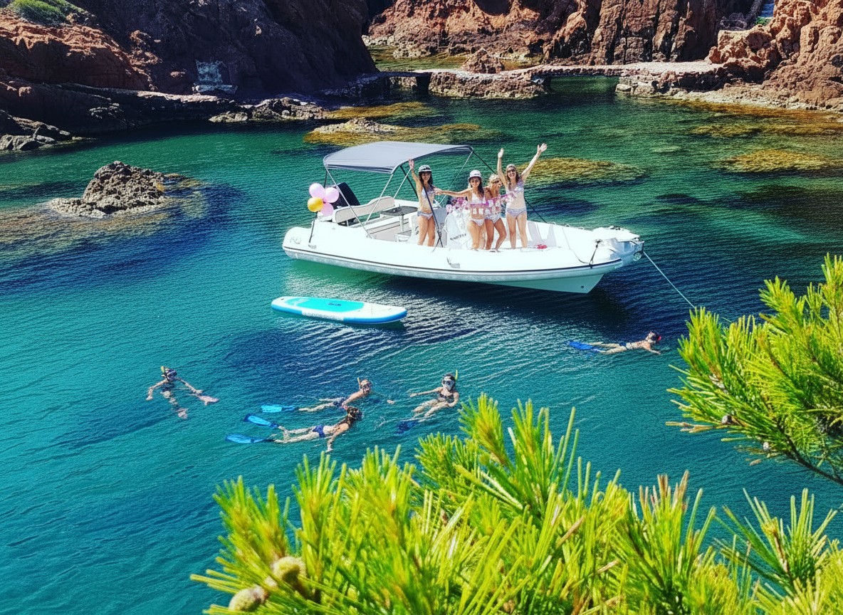 Unforgettable EVJF - EVG on a boat in Saint-Raphaël - Expérience Côte d'Azur