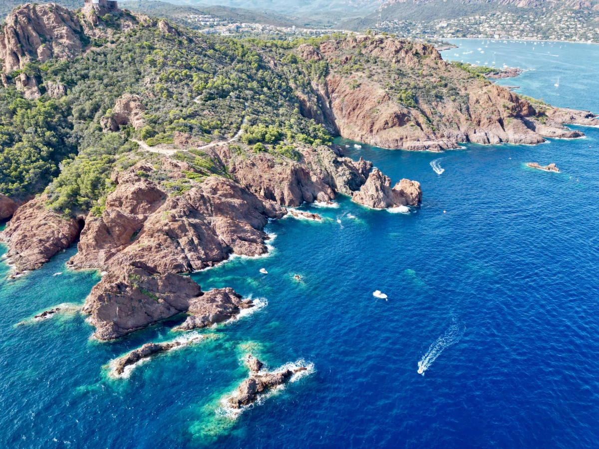 Catamaran day trip from Cogolin to Cap Dramont - PROMO - Expérience Côte d'Azur