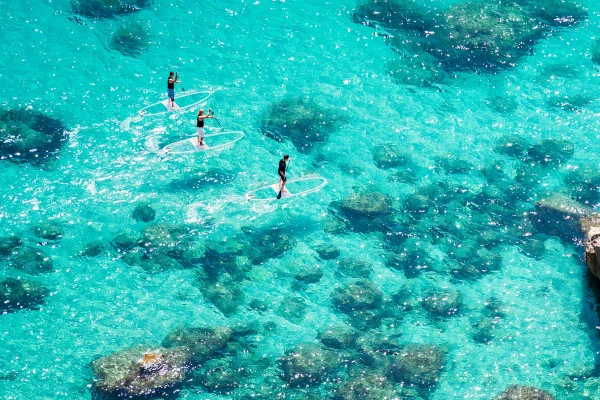 Transparent stand up paddle rental - Expérience Côte d'Azur