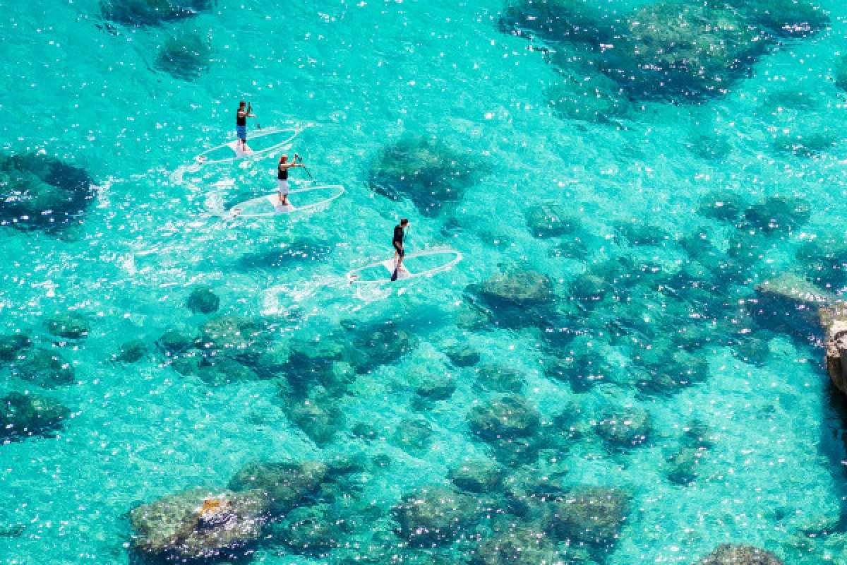 Transparent stand up paddle rental - Expérience Côte d'Azur