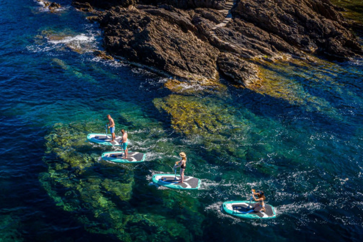 Electric paddle rental with handlebar - Expérience Côte d'Azur